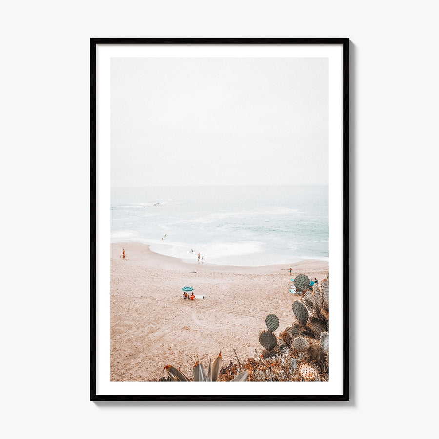 Laguna Beach Photo No 6 Poster, framed poster mockup, white border