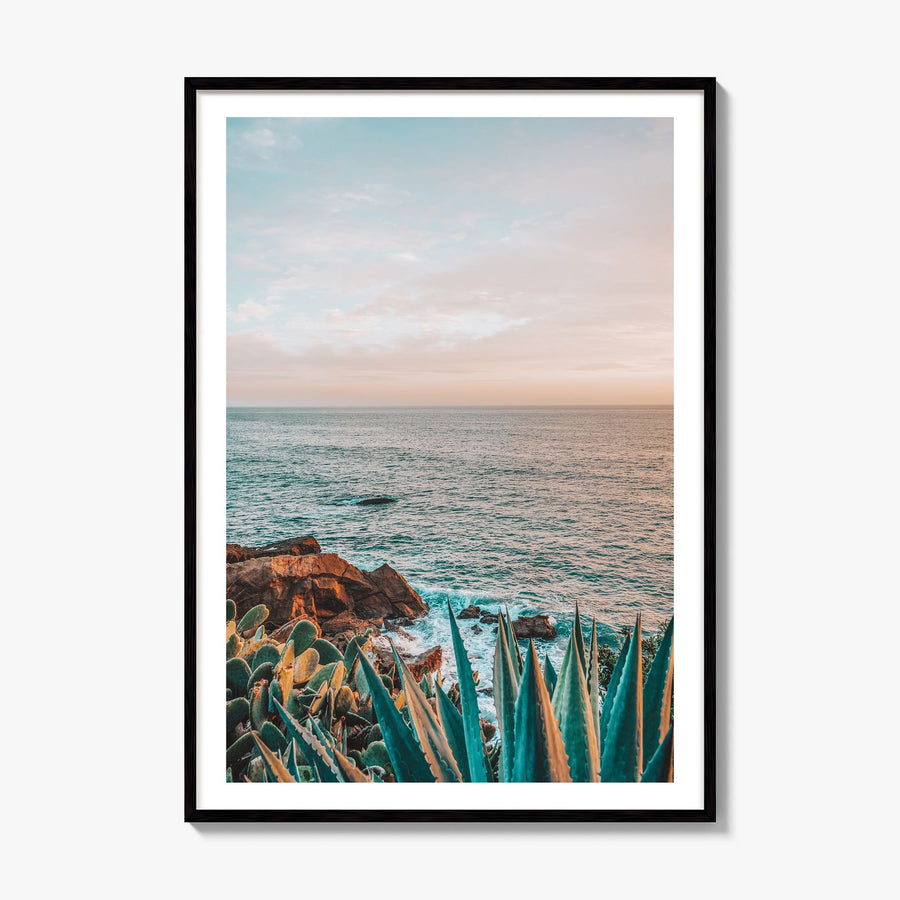 Laguna Beach Photo No 7 Poster, framed poster mockup, white border