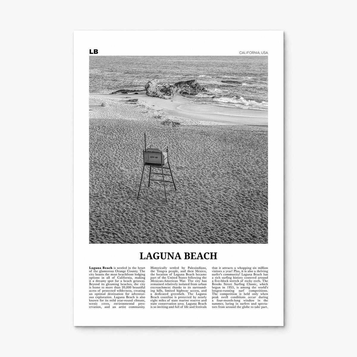 Laguna Beach Newspaper No 2 Poster, print only (unframed)