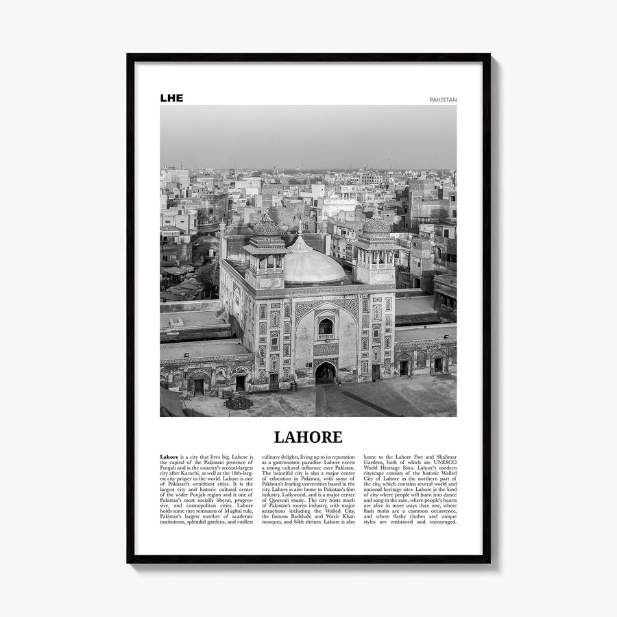 Lahore Newspaper No 2 Poster, framed poster mockup