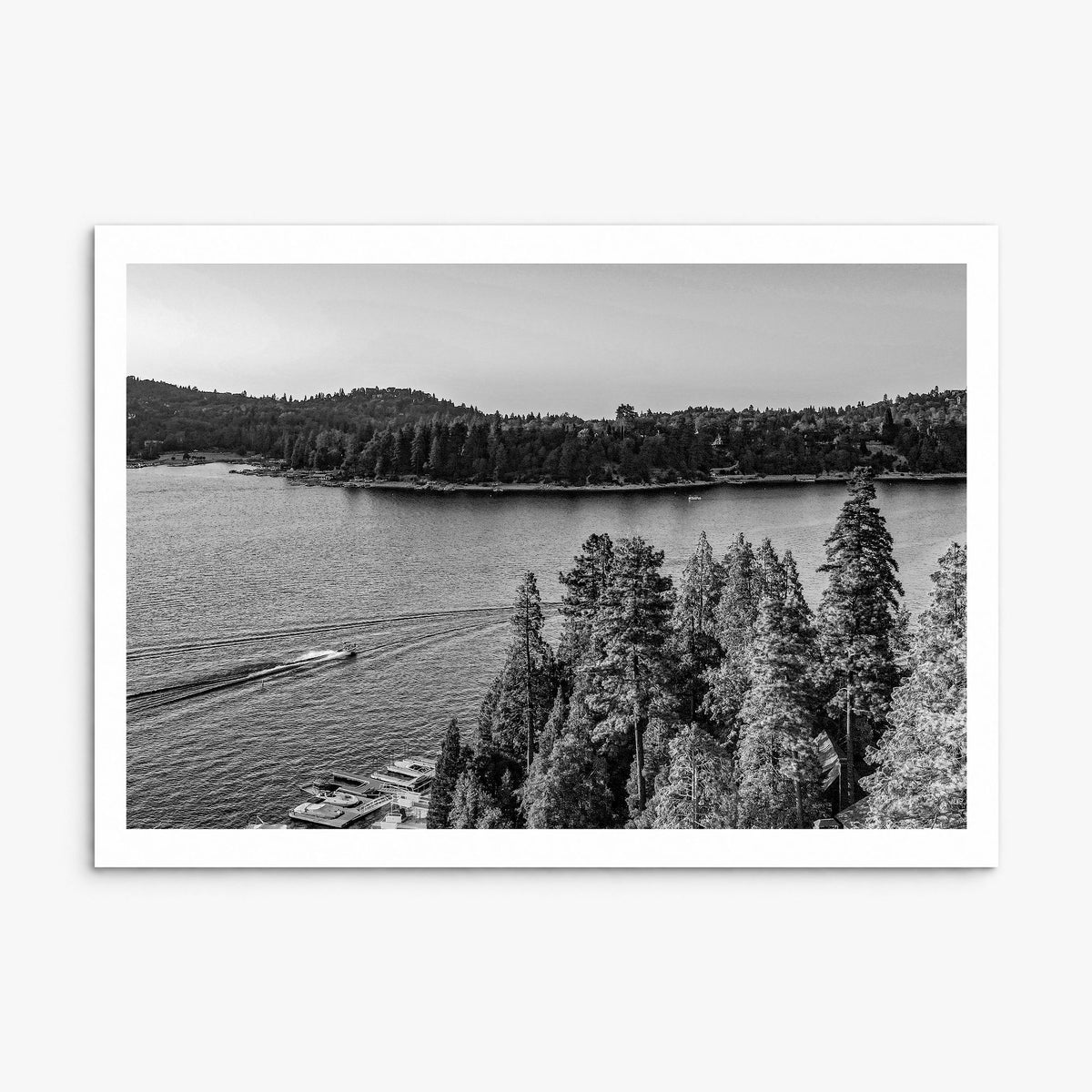 Lake Arrowhead Photo Poster, print only (unframed), white border