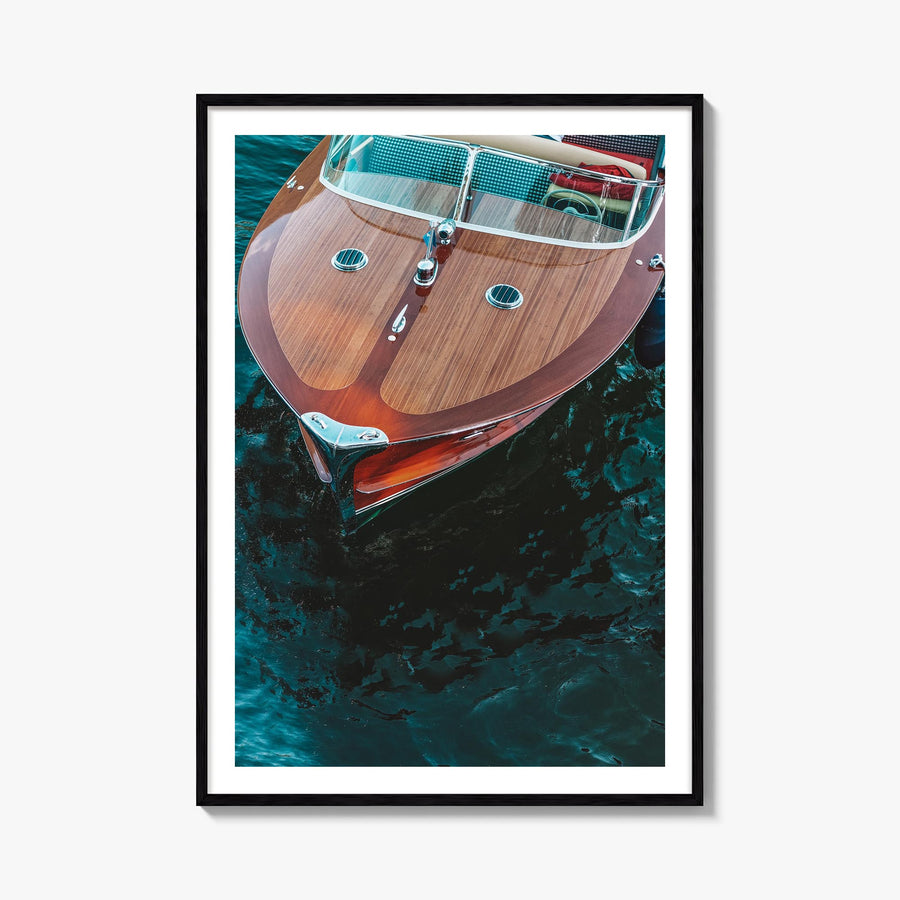 Lake Como no. 6 colorful photo poster – vertical wall art, unframed print shown in interior mockup