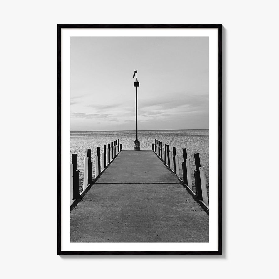 Lake Erie Photo Poster, framed poster mockup, white border