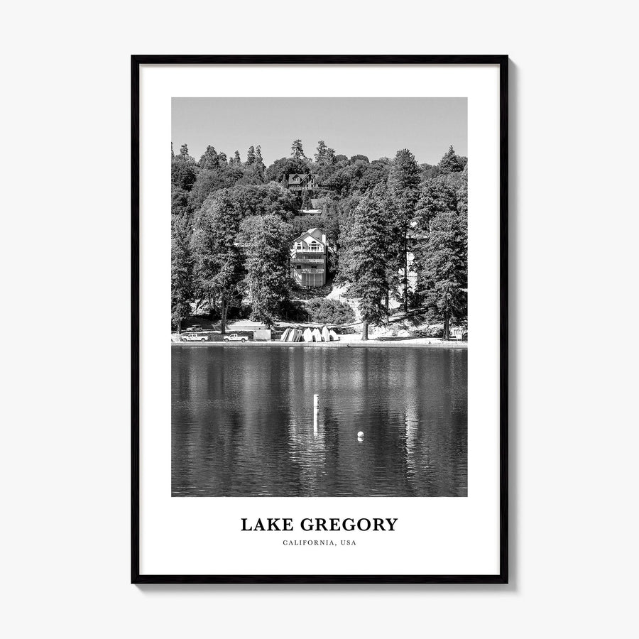 Lake Gregory Classic Poster, framed poster mockup