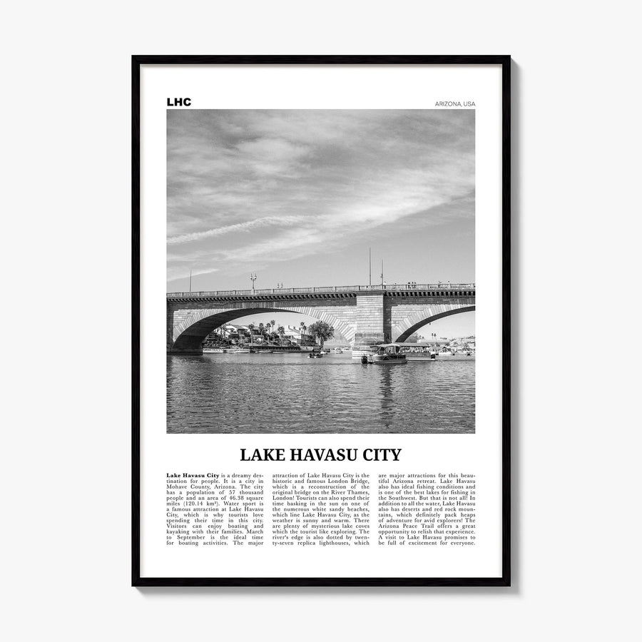 Lake Havasu City Newspaper Poster, framed poster mockup