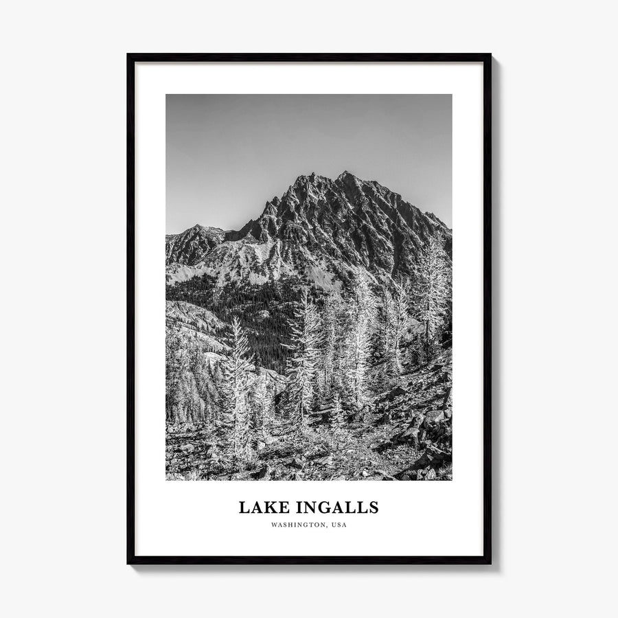 Lake Ingalls Classic Poster, framed poster mockup