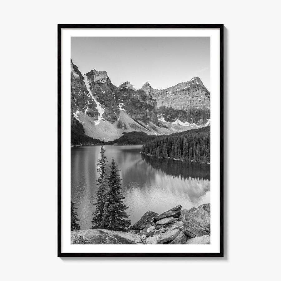 Lake Louise Photo Poster, framed poster mockup, white border