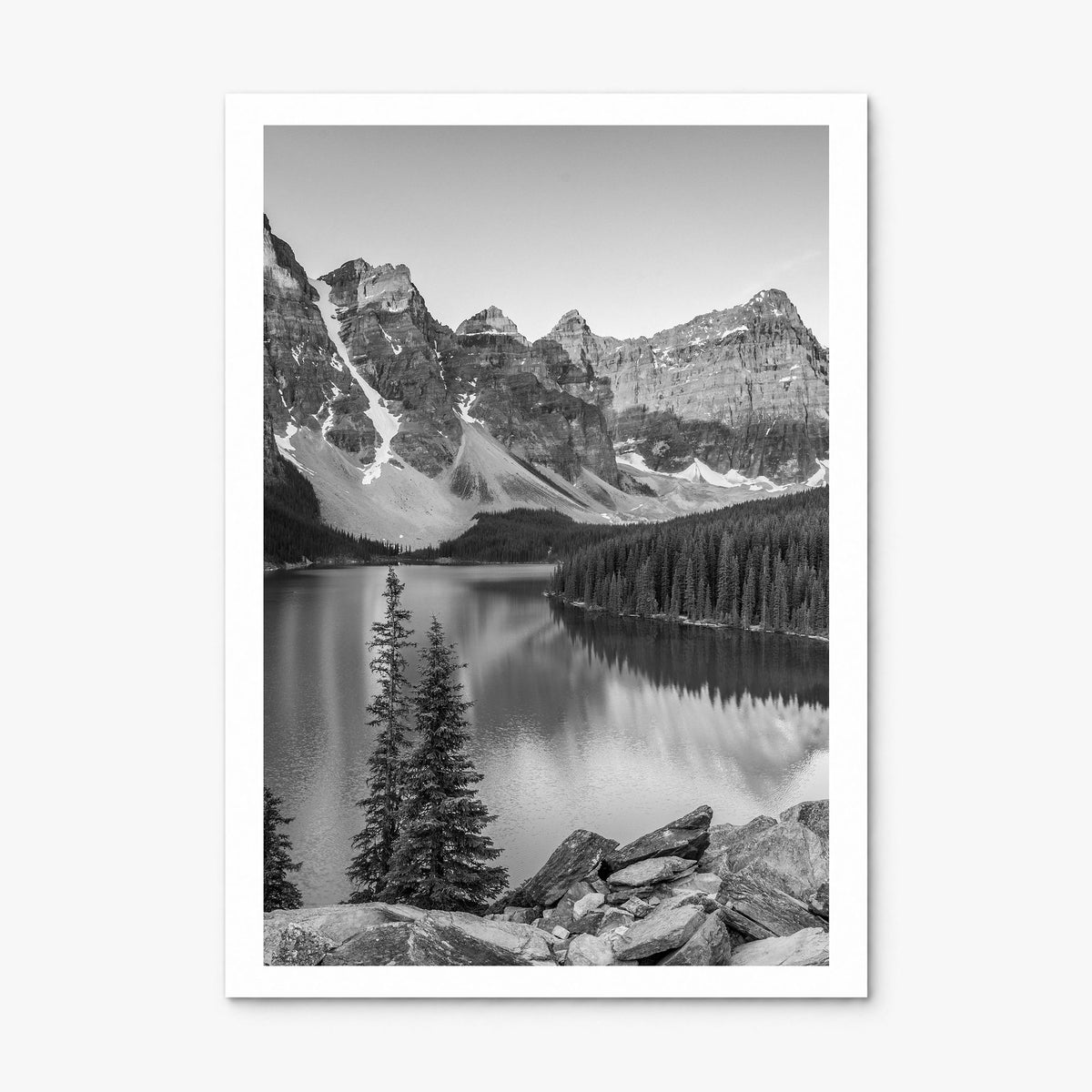 Lake Louise Photo Poster, print only (unframed), white border