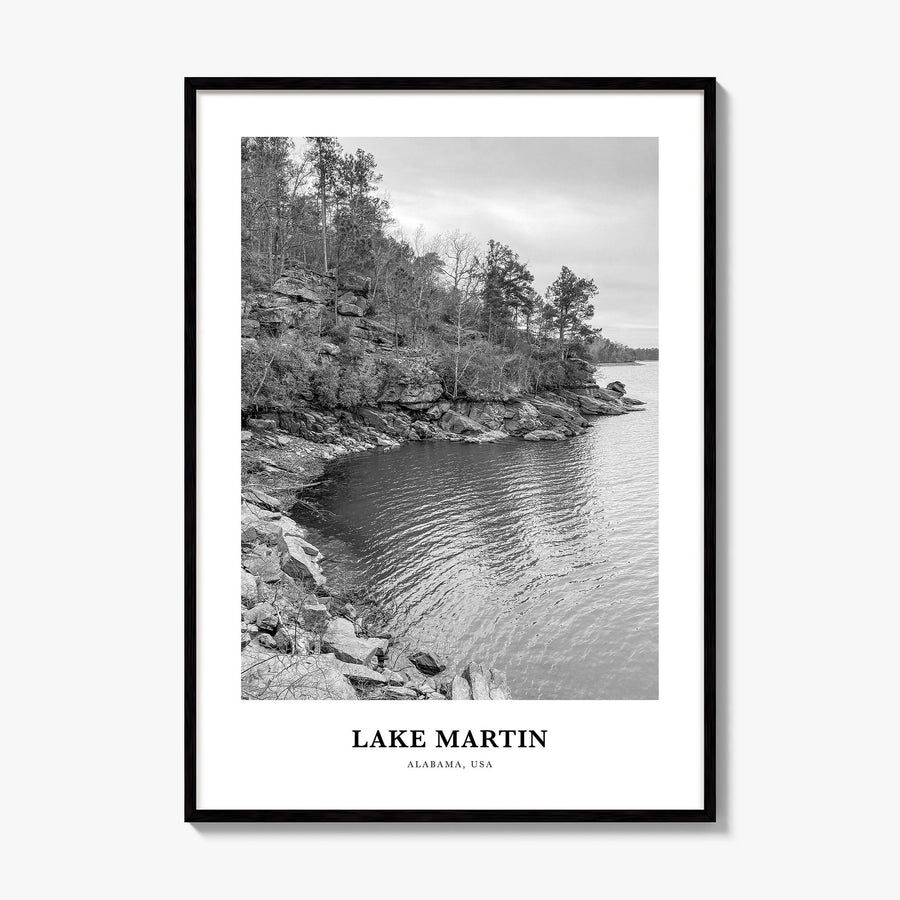 Lake Martin Classic No 2 Poster, framed poster mockup