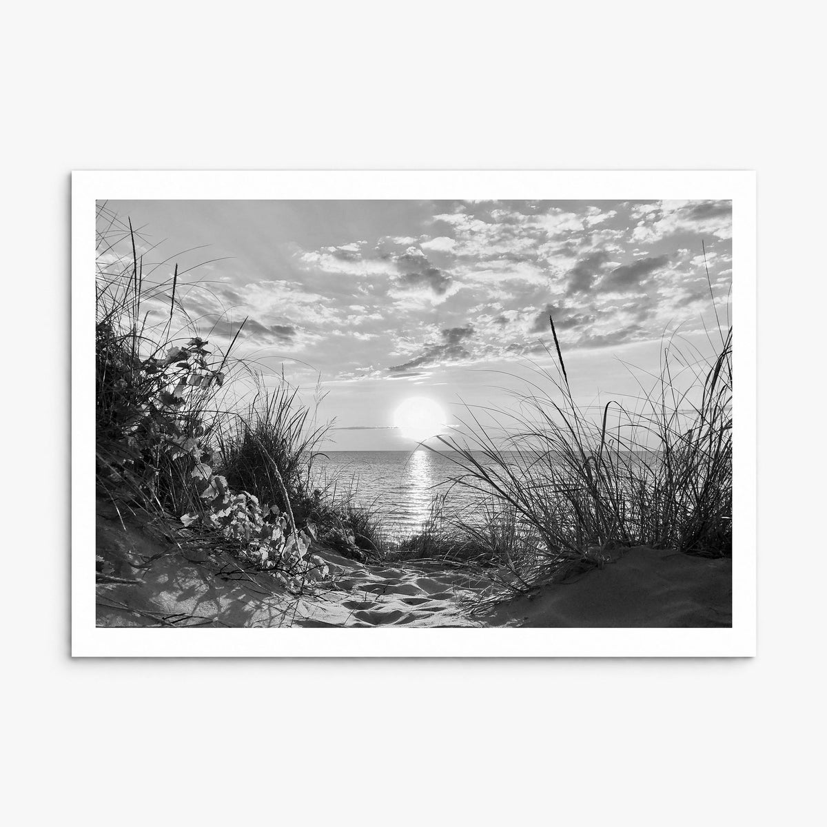 Lake Michigan Photo Poster, print only (unframed), white border