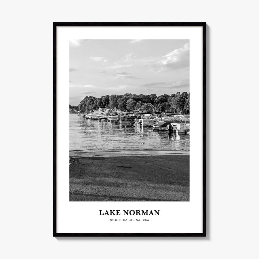 Lake Norman Classic Poster, framed poster mockup