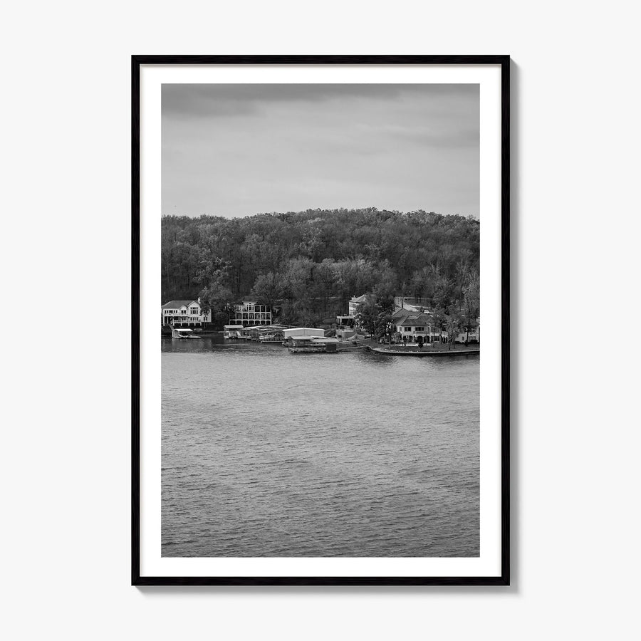 Lake of the Ozarks Photo Poster, framed poster mockup, white border