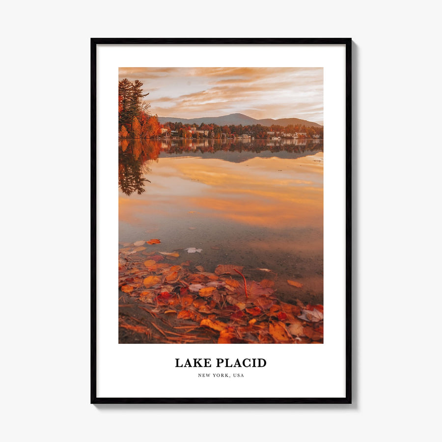 Lake Placid Classic Poster, framed poster mockup