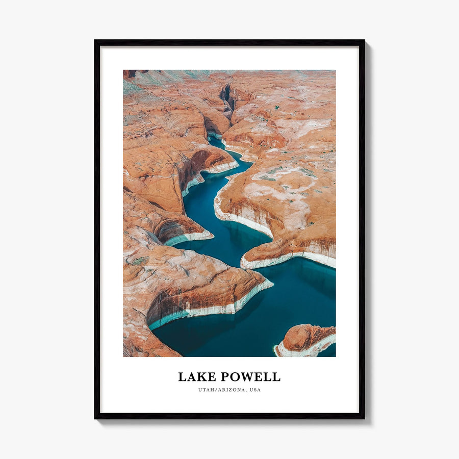 Lake Powell Classic Poster, framed poster mockup