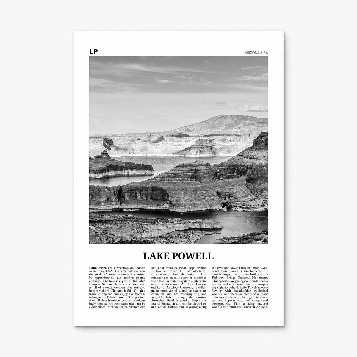 Lake Powell Newspaper Poster, print only (unframed)