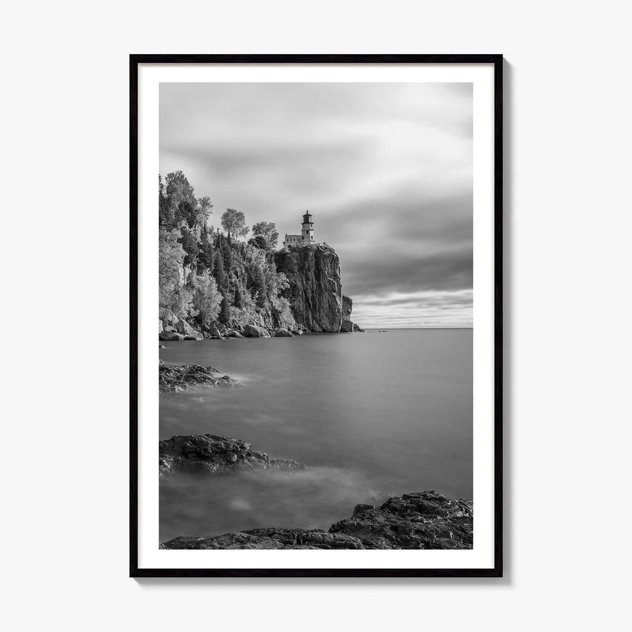 Lake Superior Photo Poster, framed poster mockup, white border