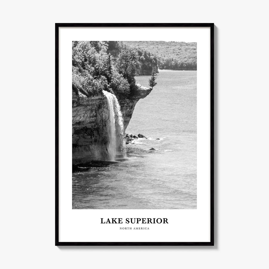 Lake Superior Classic Poster, framed poster mockup