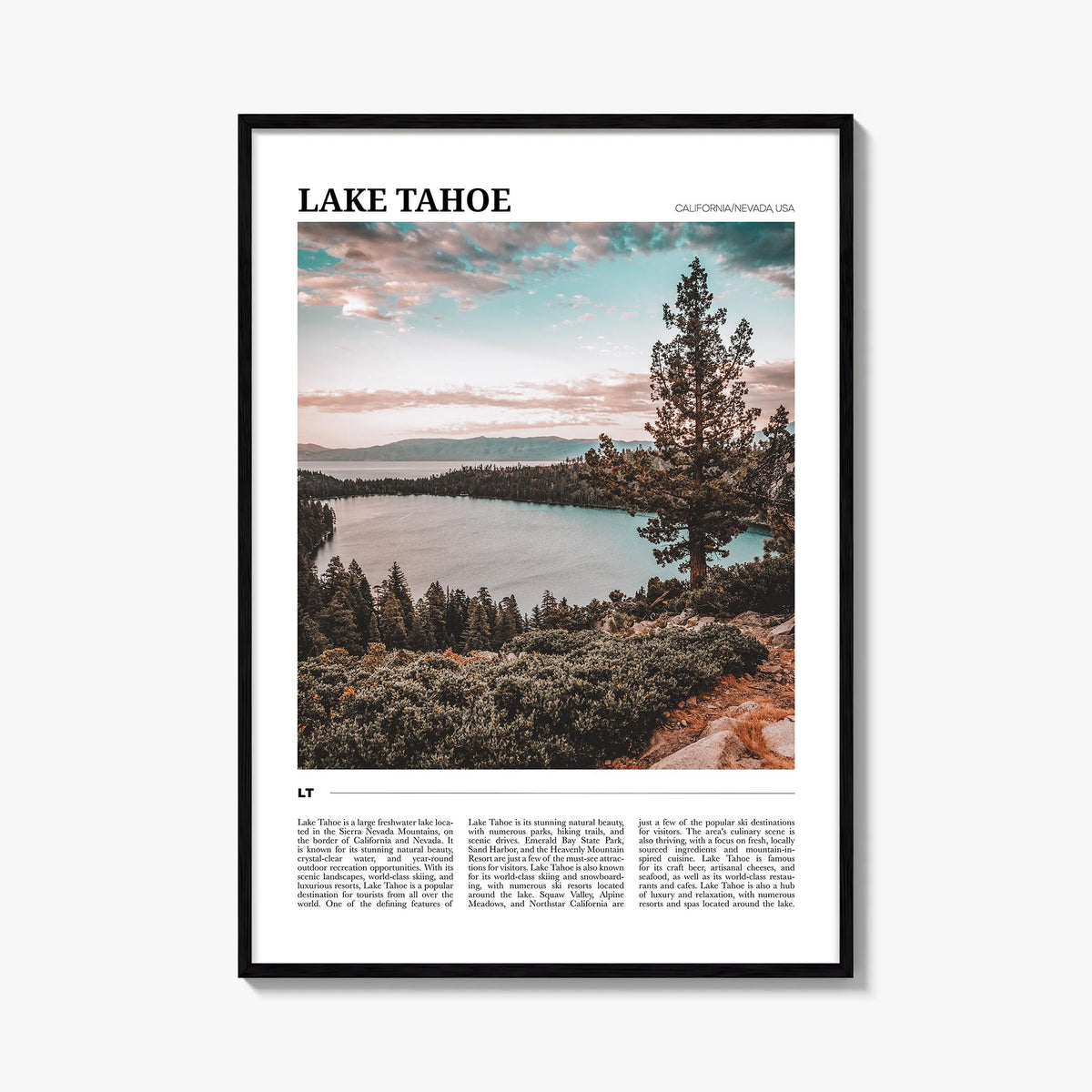 Lake Tahoe Travel No 1 Poster