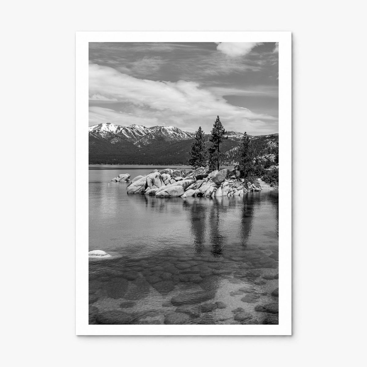 Lake Tahoe Photo No 1 Poster, print only (unframed), white border