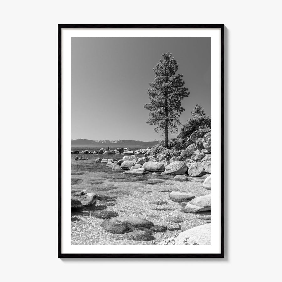 Lake Tahoe Photo No 2 Poster, framed poster mockup, white border
