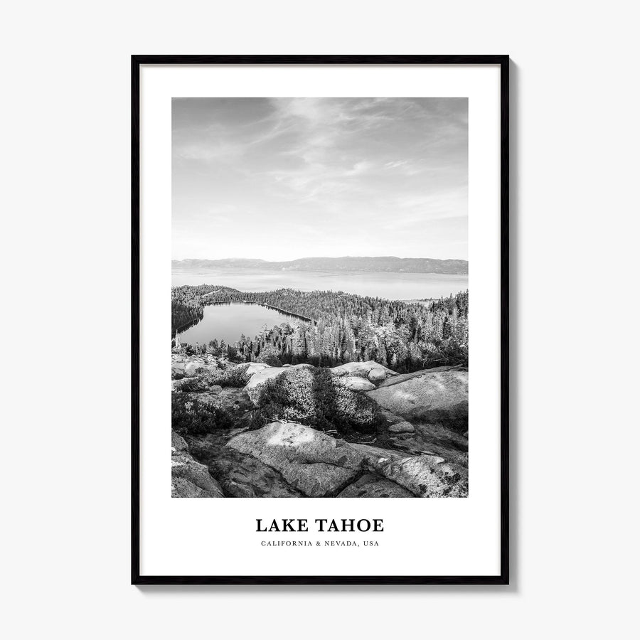 Lake Tahoe Classic No 1 Poster, framed poster mockup