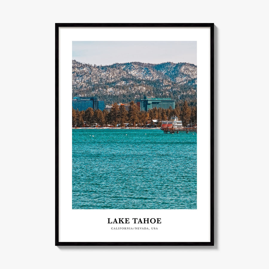 Lake Tahoe Classic No 2 Poster, framed poster mockup