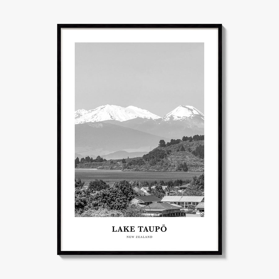 Lake Taupō Classic Poster, framed poster mockup