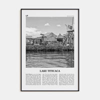 Lake Titicaca Poster None / 8x12 in Nbourhood Travel B&W Poster