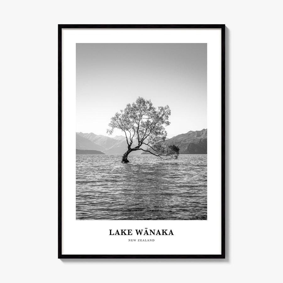Lake Wānaka Classic Poster, framed poster mockup