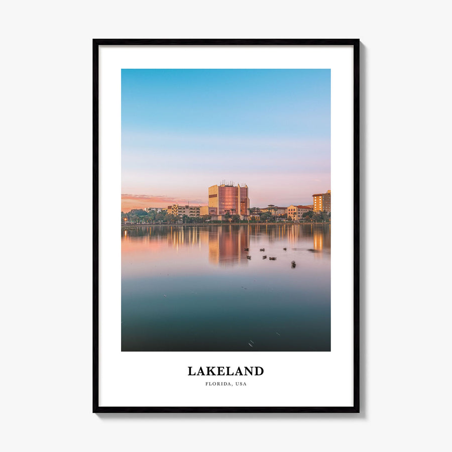 Lakeland Classic Poster, framed poster mockup