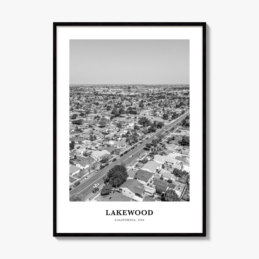Lakewood Classic Poster, framed poster mockup