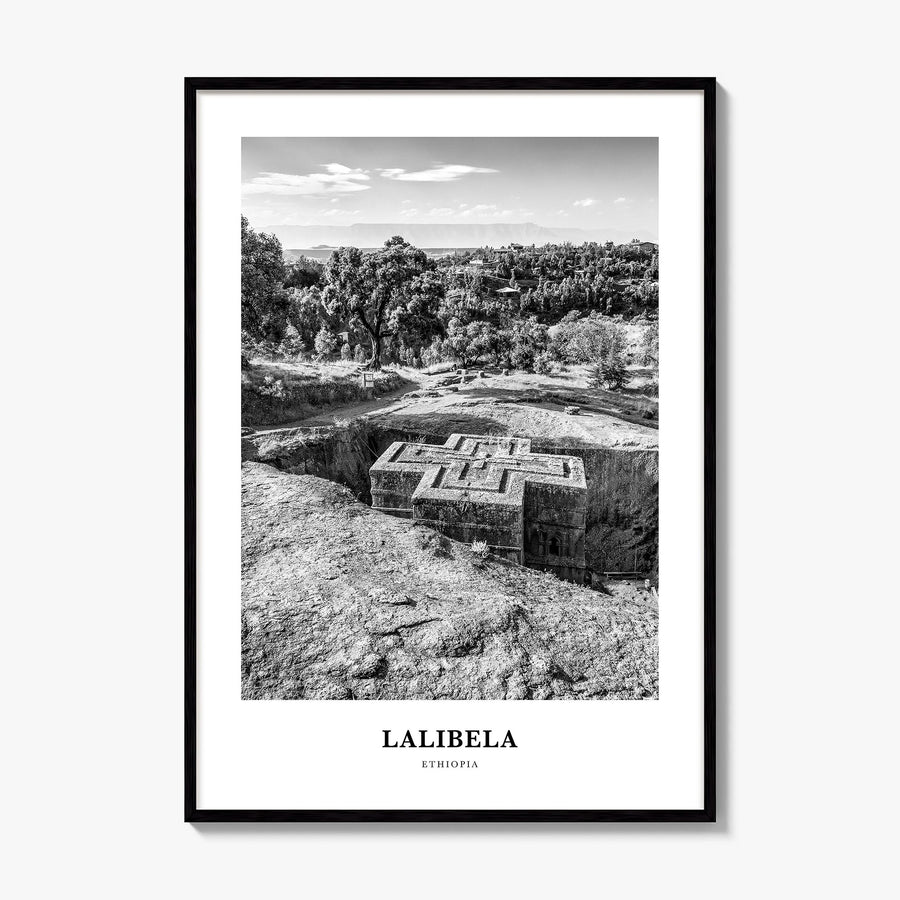 Lalibela Classic Poster, framed poster mockup