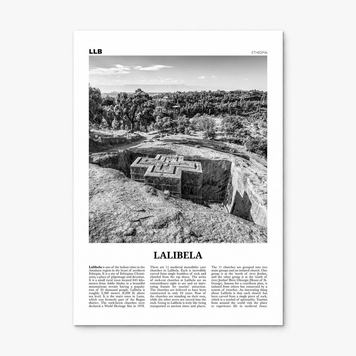 Lalibela Newspaper Poster, print only (unframed)