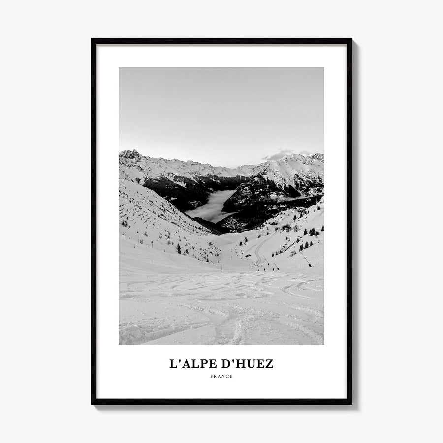 L'Alpe d'Huez Classic Poster, framed poster mockup
