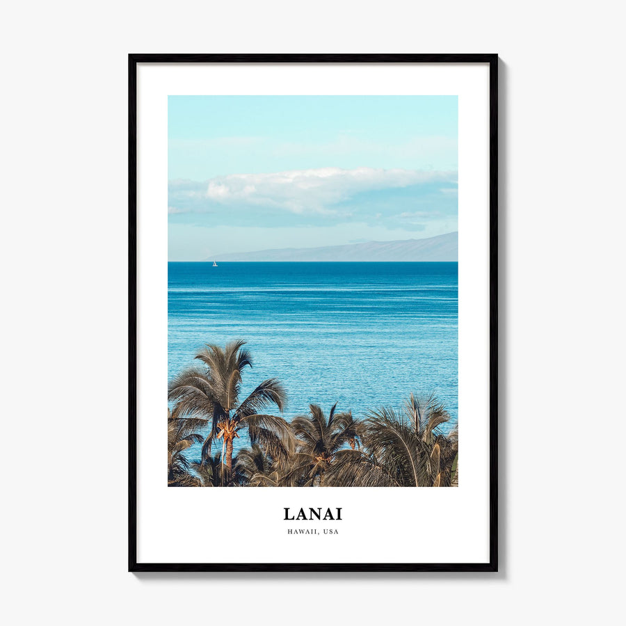 Lanai Classic Poster, framed poster mockup