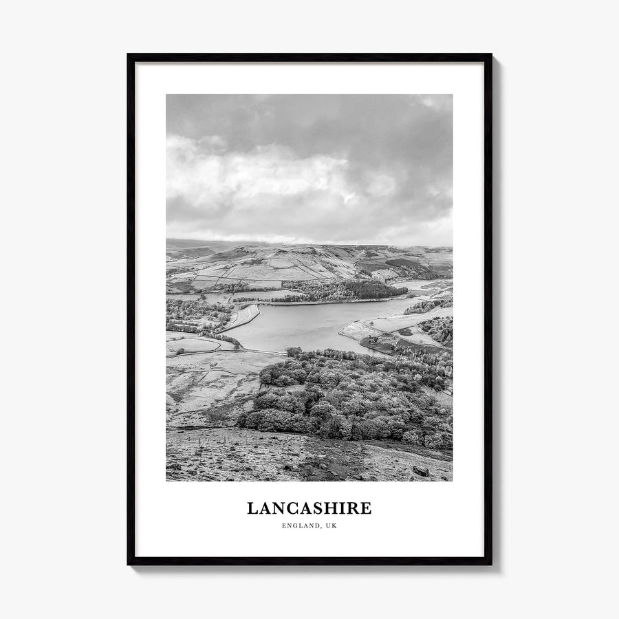 Lancashire Classic Poster, framed poster mockup
