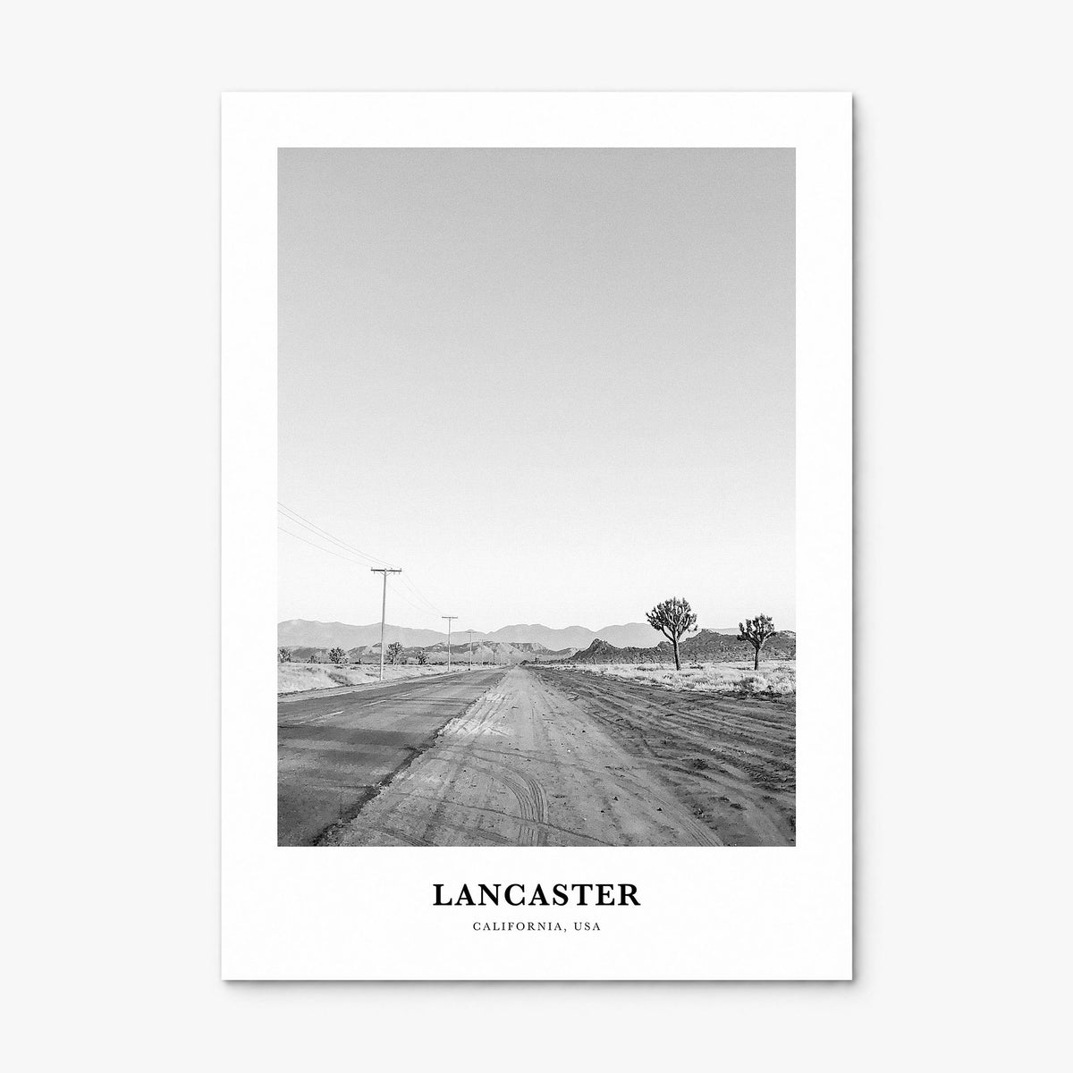 Lancaster, California Classic Poster, print only (unframed)