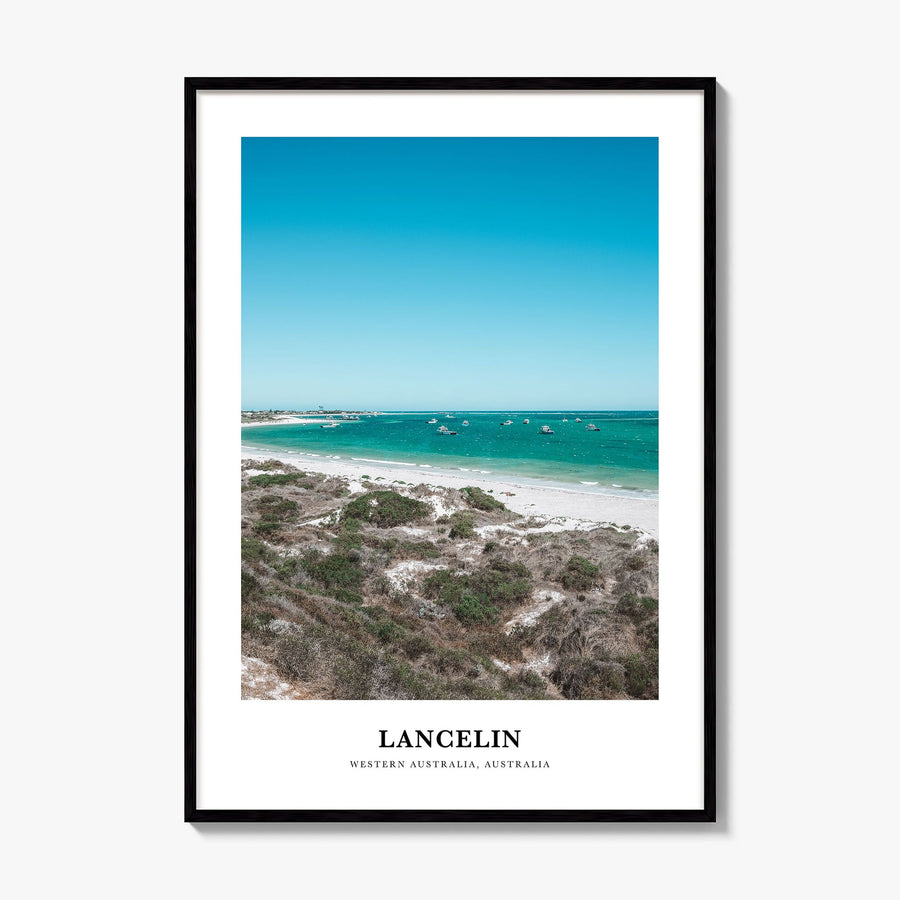 Lancelin Classic Poster, framed poster mockup