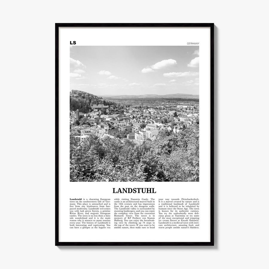 Landstuhl Newspaper Poster, framed poster mockup
