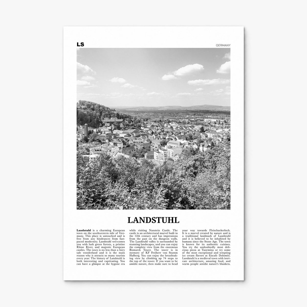 Landstuhl Newspaper Poster, print only (unframed)