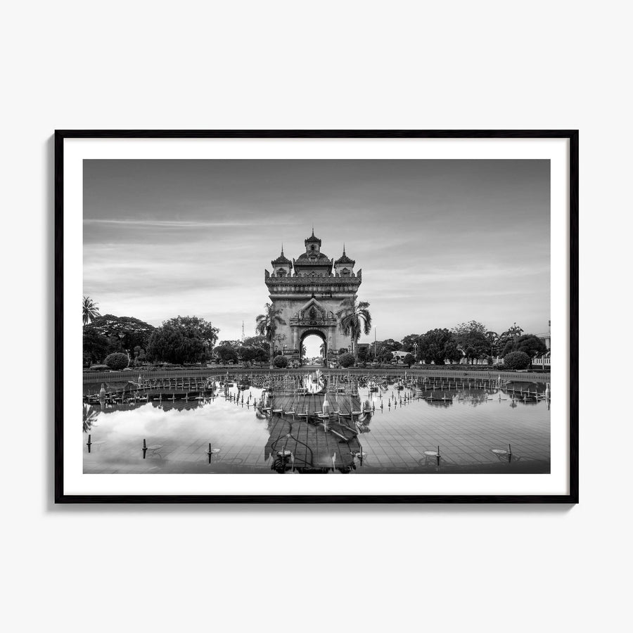 Laos Photo Poster, framed poster mockup, white border