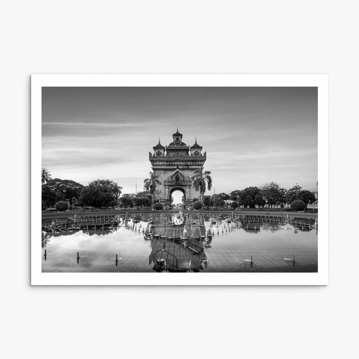 Laos Photo Poster, print only (unframed), white border