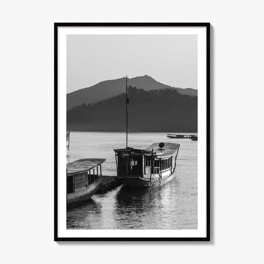 Laos Photo Poster, framed poster mockup, white border