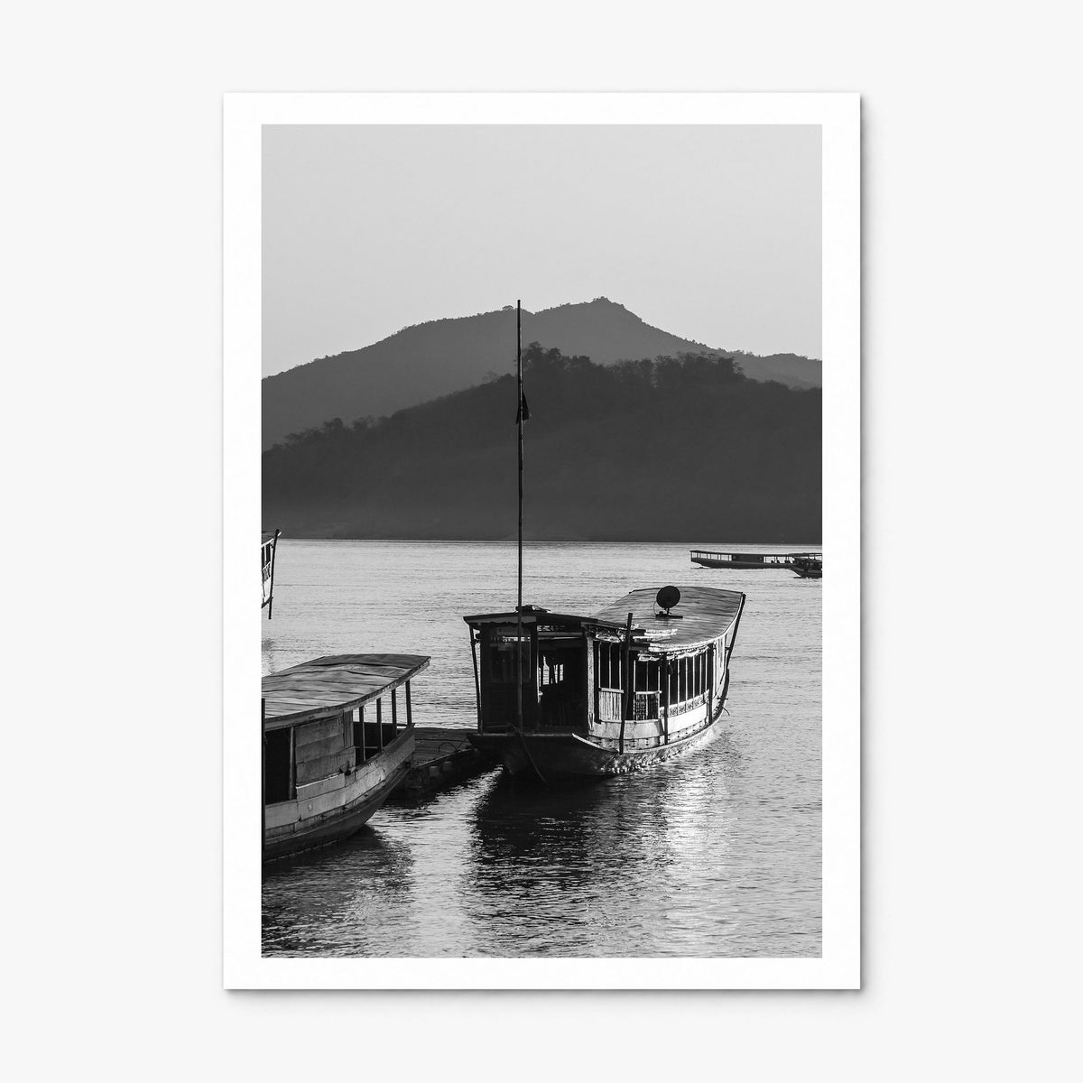 Laos Photo Poster, print only (unframed), white border
