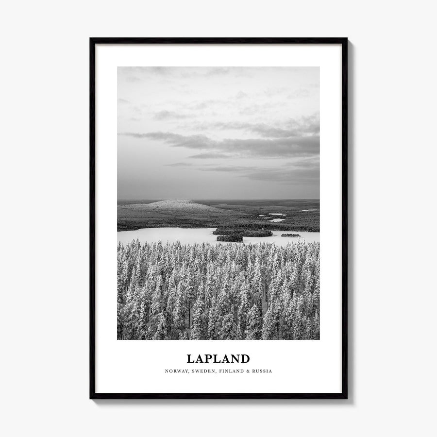 Lapland Classic Poster, framed poster mockup