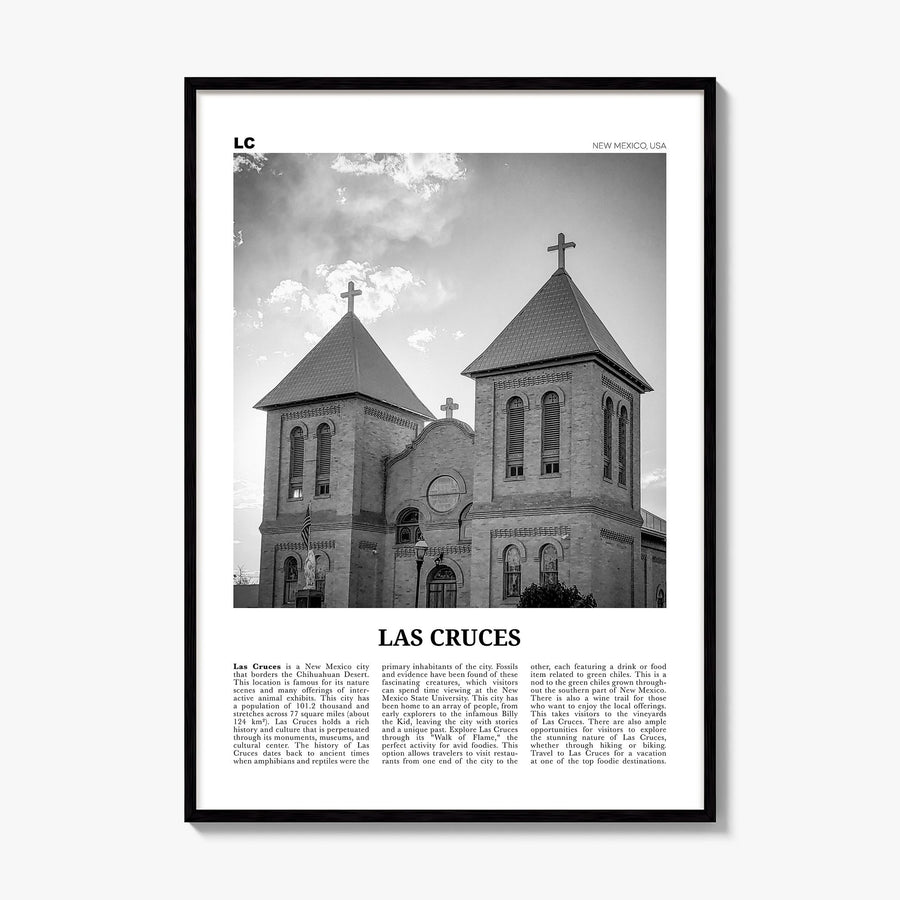 Las Cruces Newspaper Poster, framed poster mockup