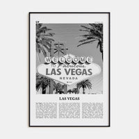 Las Vegas No 3 Poster None / 8x12 in Nbourhood Travel B&W Poster