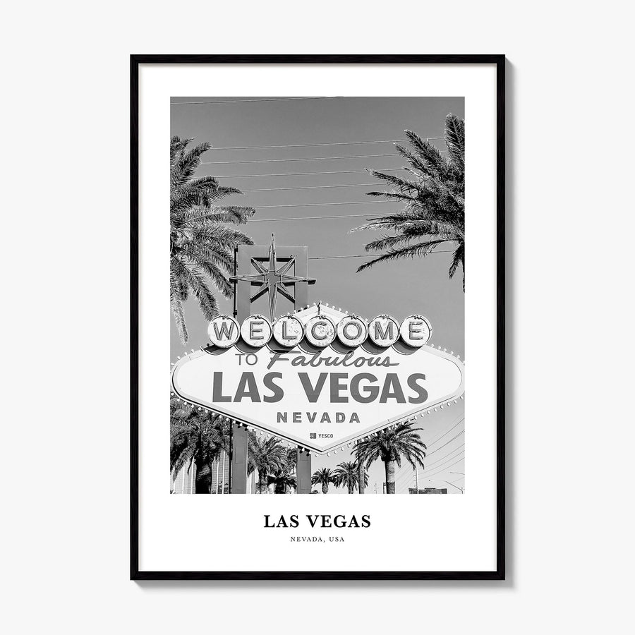 Las Vegas Classic No 1 Poster, framed poster mockup