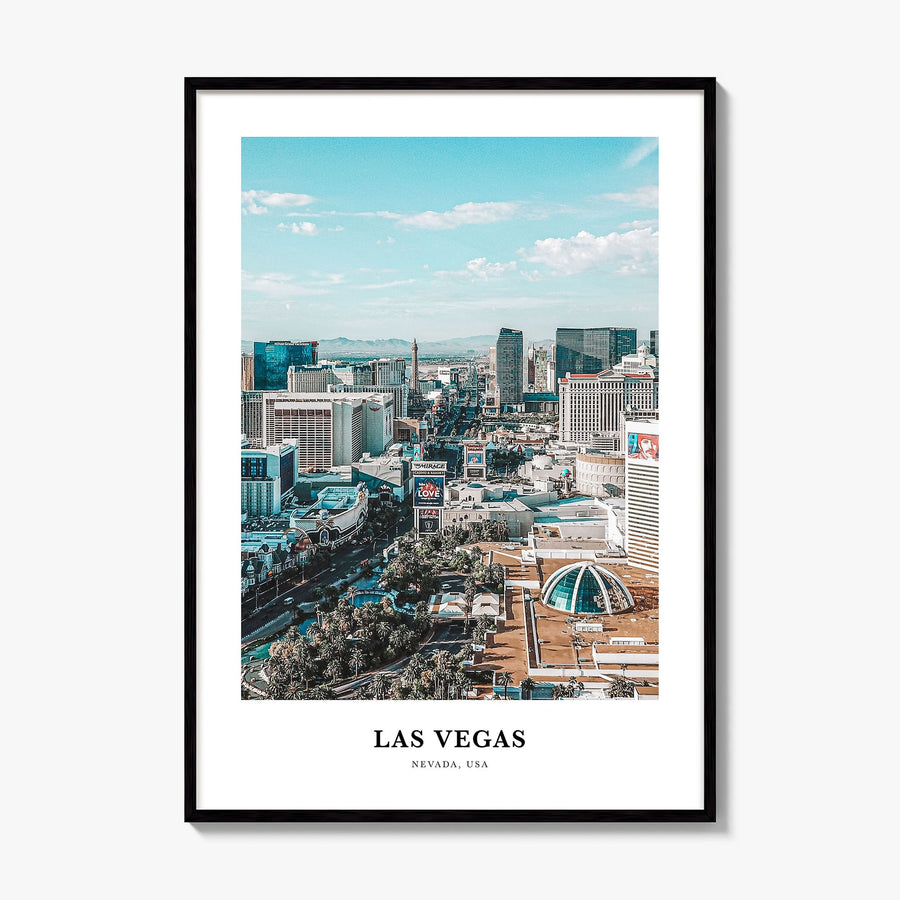 Las Vegas Classic Poster, framed poster mockup