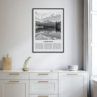 Lassen Peak Poster Nbourhood Travel B&W Poster